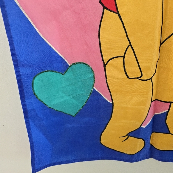 Vintage Winnie The Pooh Valentines Day Hearts Outdoor Flag Double Sided Yard - Picture 4 of 12